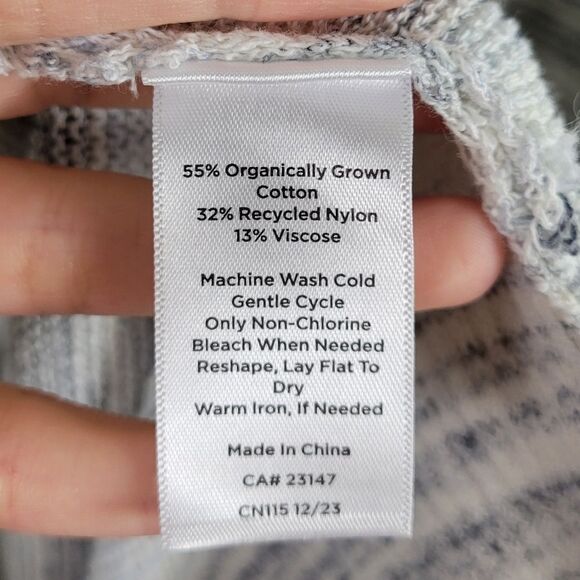 Haven Well Within Organic Cotton Spacedye Open Front Cardigan Sweater - Picture 9 of 11